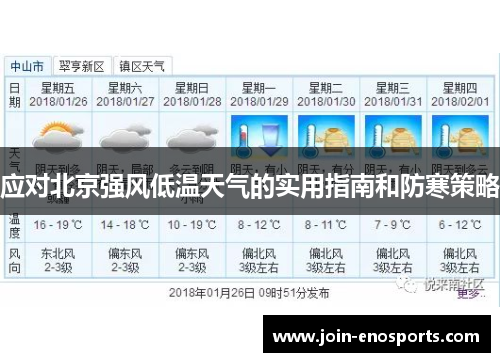 应对北京强风低温天气的实用指南和防寒策略
